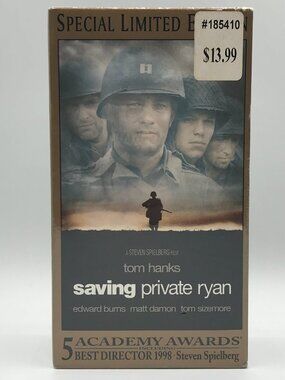 Dual Cassette Saving Private Ryan Special Limited Edition VHS VCR Video Tape
